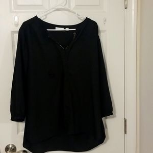 Black v neck tunic